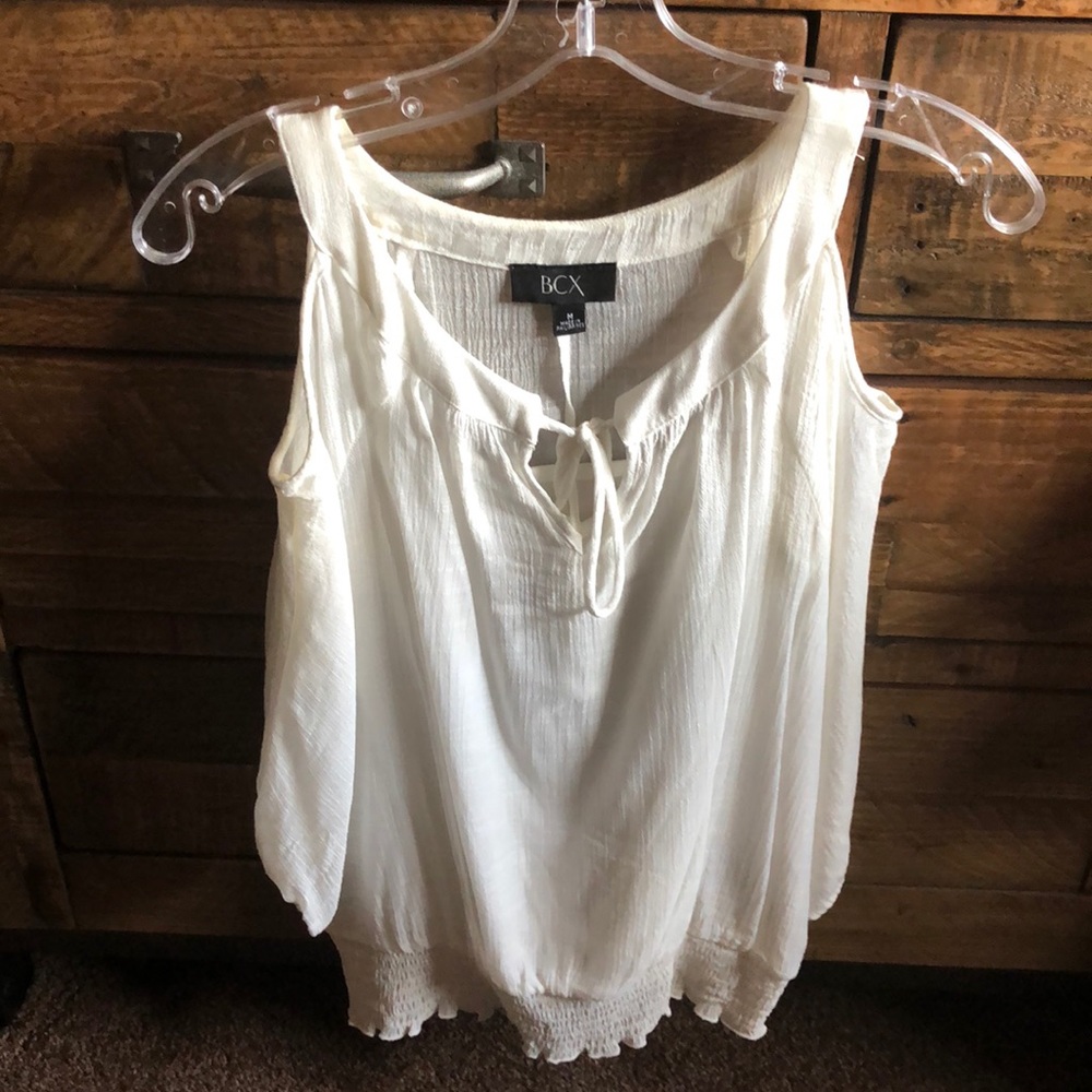 BCC cold shoulder blouse